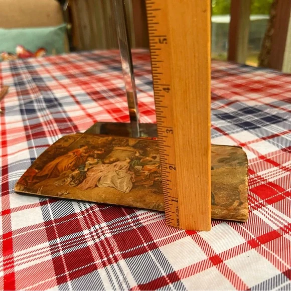 Vintage 1970's Satin Clutch with Rococo Painting - Made in Italy 🇮🇹 - Picture 11 of 11